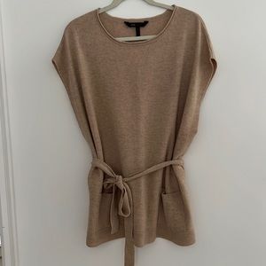 BCBG wool sweater w/ belt
